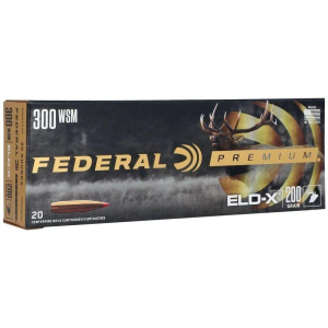 Federal ELD-X 300 Winchester Short Magnum Rifle Ammunition 20 Round Box