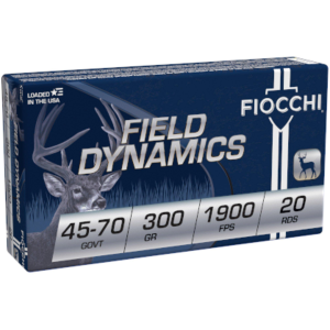 Fiocchi Field Dynamics 45-70 Government Rifle Ammunition 20 Round Box