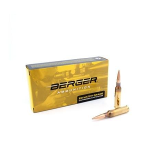 Berger Long Range Hybrid Target 6.5 Creedmoor Rifle Ammunition 20 Round Box
