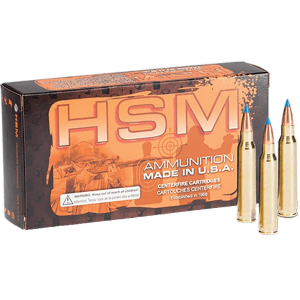 HSM Varmint Blitz King 22-250 Remington Rifle Ammunition 20 Round Box