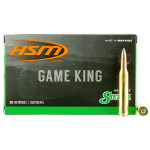 HSM Sierra Game King 25-06 Remington Rifle Ammunition 20 Round Box