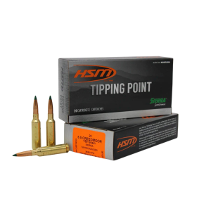 HSM Tipping Point 6.5 Creedmoor Rifle Ammunition 20 Round Box
