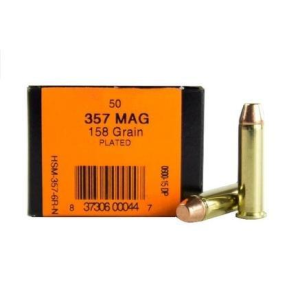 HSM Ammunition Training 357 Magnum Handgun Ammunition 50 Round Box