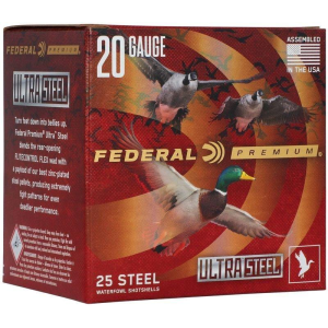 Federal Ultra Steel Shotshells 20 Gauge Shotshells 25 Round Box