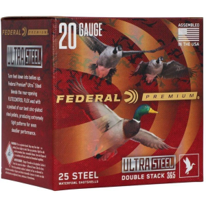 Federal Ultra Steel Shotshells 20 Gauge Shotshells 25 Round Box