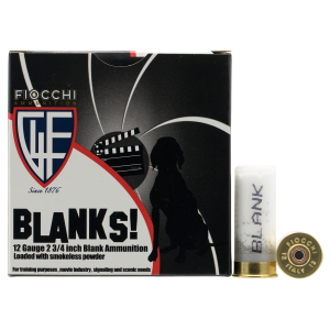 Fiocchi Blanks 12 Gauge Shotshells 25 Round Box
