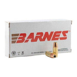 Barnes Bullets Defense JHP 9mm Handgun Ammunition 20 Round Box