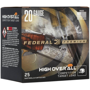 Federal High Over All 20 Gauge Shotshells 25 Round Box