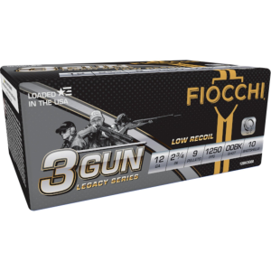 Fiocchi Jerry Miculek 3 Gun Legacy Buckshot 12 Gauge Shotshells 10 Round Box