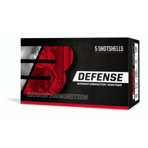 Barnes Bullets Defense Buck Shot 12 Gauge Shotshells 5 Round Box