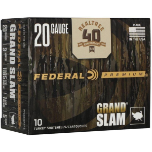 Federal Grand Slam Realtree 40th Anniversary 20 Gauge Shotshells 10 Round Box