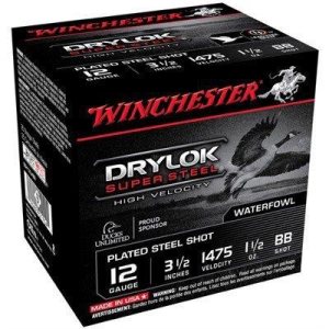 Winchester Drylok Super Steel HV Waterfowl Shotshells 12 Gauge Shotshells 25 Round Box