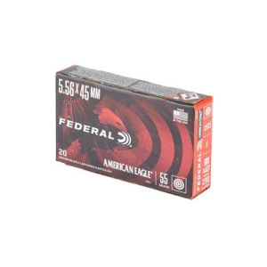 Federal American Eagle 5.56x45mm NATO Rifle Ammunition 20 Round Box