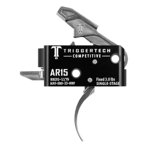 Trigger Tech AR-15 Competitive Pro Stainless Single-Stage Curved Trigger