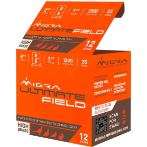 MIGRA Ammunition Staxd Ultimate Field 12 Gauge Shotshells 25 Round Box