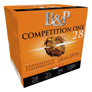 B&P Competition ONE Target 28 Gauge Shotshells 25 Round Box