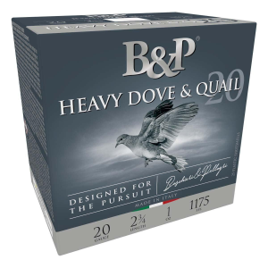 B&P Hunting Heavy Dove & Quail 20 Gauge Shotshells 25 Round Box