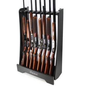 Rush Creek Black 8 Gun Floor Rack