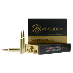 Weatherby Select Plus Swift Scirocco 28 Nosler Rifle Ammunition 20 Round Box