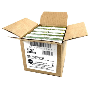Remington UMC Handgun 9mm Handgun Ammunition 1000 Round Box