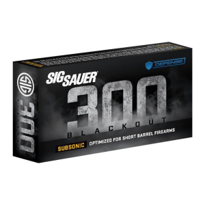 SIG SAUER TAC-TX Supersonic 300 AAC Blackout Rifle Ammunition 20 Round Box