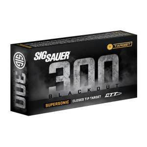 SIG SAUER CTT Supersonic 300 AAC Blackout Rifle Ammunition 20 Round Box