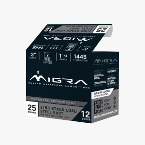 MIGRA Ammunition Stack Steel Waterfowl 12 Gauge Shotshells 25 Round Box