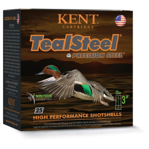 Kent Cartridge TealSteel Non-Toxic Waterfowl 12 Gauge Shotshells 25 Round Box