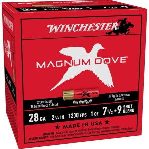 Winchester Magnum Dove 28 Gauge Shotshells 25 Round Box