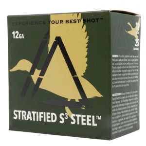 Apex Ammunition Stratified S3 Waterfowl 12 Gauge Shotshells 25 Round Box