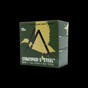 Apex Ammunition Stratified S3 Waterfowl 12 Gauge Shotshells 25 Round Box