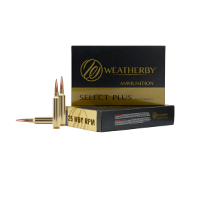 Weatherby Select Plus Berger Elite Hunter 25 Weatherby RPM Rifle Ammunition 20 Round Box