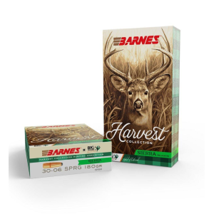 Barnes Harvest Collection Sierra Pro Hunter 30-06 Springfield Rifle Ammunition 20 Round Box