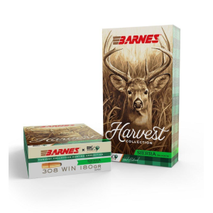 Barnes Harvest Collection Sierra Pro Hunter 308 Winchester Rifle Ammunition 20 Round Box