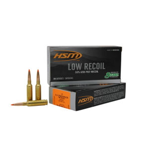 HSM Sierra Low Recoil 6.5 Creedmoor Rifle Ammunition 20 Round Box