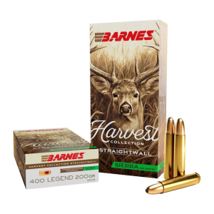 Barnes Harvest Collection Pro Hunter 400 Legend Rifle Ammunition 20 Round Box