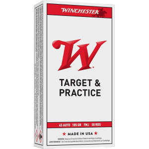 Winchester USA Target & Practice 45 ACP Handgun Ammunition 50 Round Box