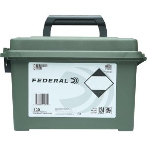 Federal Champion FMJ 9mm Handgun Ammunition 500 Round Box