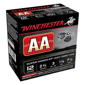 Winchester AA Target Load Case 12 Gauge Shotshells 250 Round Box