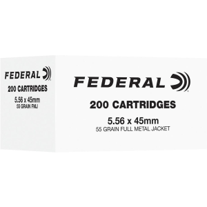 Federal Training 5.56x45mm NATO Rifle Ammunition 200 Round Box