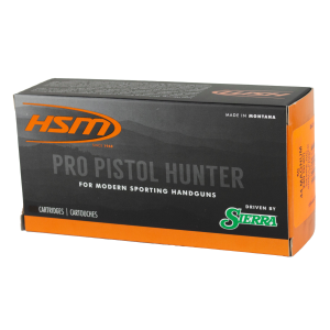 HSM Ammunition Sierra Pro Pistol Hunter 44 Remington Magnum Handgun Ammunition 50 Round Box