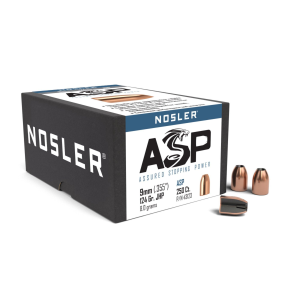 Nosler ASP Assured Stopping Power 9mm JHP Handgun Bullets