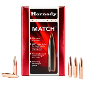 Hornady Match Hollow Point Boat Tail 30 Caliber Rifle Bullets