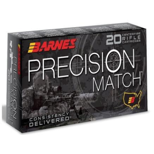 Barnes Precision Match OTM 6mm ARC Rifle Ammunition 20 Round Box