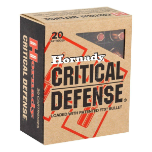 Hornady Critical Defense FTX 30 Carbine Handgun Ammunition 20 Round Box