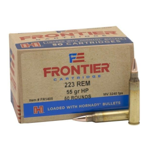 Hornady Frontier HP Match 223 Remington Rifle Ammunition 50 Round Box