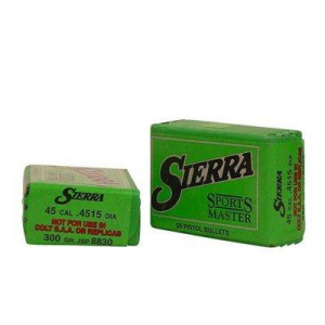 Sierra Sports Master 45 Caliber JSP Handgun Bullets