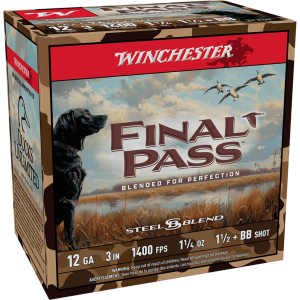 Winchester Final Pass Steel Blend 12 Gauge Shotshells 25 Round Box