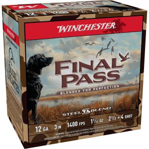 Winchester Final Pass Steel Blend 12 Gauge Shotshells 25 Round Box