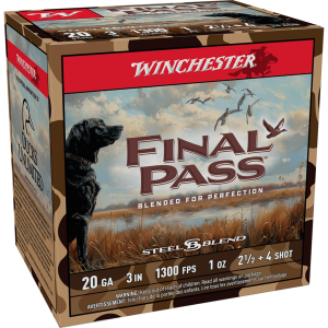 Winchester Final Pass Steel Blend 20 Gauge Shotshells 25 Round Box